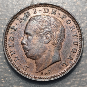 PORTUGAL LUIS I 5 REIS 1882 MBC+/EBC-
