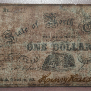 ESTADOS UNIDOS USA EEUU NORTH CAROLINA DEL NORTE 1 DOLLAR 1 DOLAR 1861 PS 2327b
