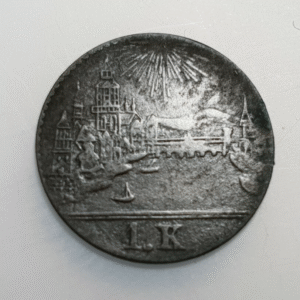 GERMANY FRANKFURT 1 KREUZER (1839)