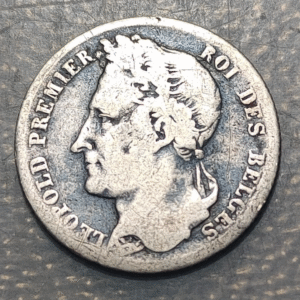 BELGICA BELGIUM LEOPOLD I LEOPOLDO I 1/2  FRANC 1/2 FRANCO 1835 ESCASA SCARCE