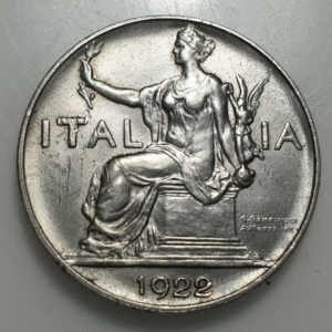 ITALIA REINO VITTORIO EMANUELE III BONO DE 1 LIRA 1922 EBC