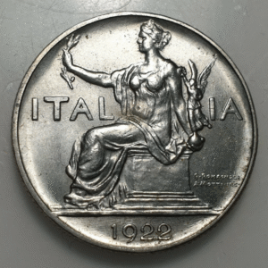 ITALIA REINO VITTORIO EMANUELE III BONO DE 1 LIRA 1922 EBC+