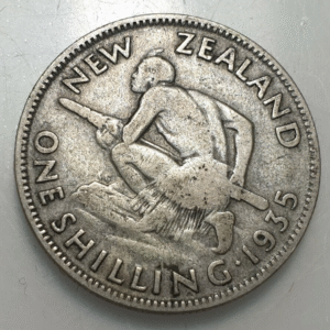 NUEVA ZELANDA NEW ZEALAND GEORGE V 1 SHILLING 1935 BC+
