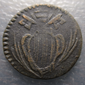 ESTADOS PAPALES PONTIFICIO VATICANO BENEDICTO XIV RAVENNA QUATTRINO S. APOLINAR