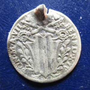 EST. PAPALES PONTIFICIO VATICANO BENEDICTO XIV ROMA GROSSO AÑO VII DESCOLGADA