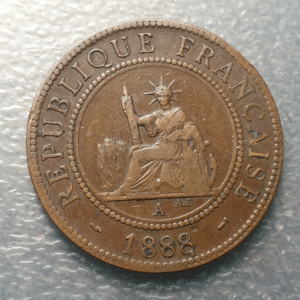 INDOCHINA FRANCESA - FRENCH INDOCHINA - INDOCHINE 1 CENTIME 1888 A MBC-/MBC