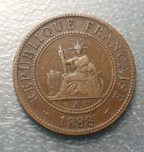 INDOCHINA FRANCESA - FRENCH INDOCHINA - INDOCHINE 1 CENTIME 1888 A MBC-/MBC