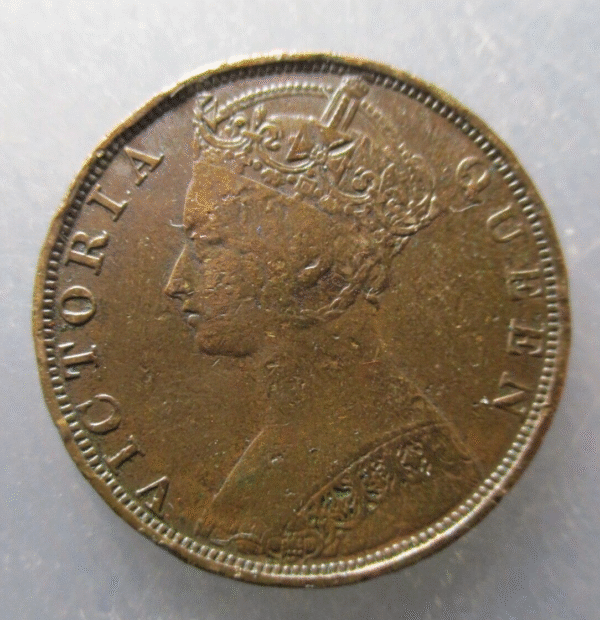 CHINA HONG KONG VICTORIA 1 CENT 1881 BC - Imagen 2