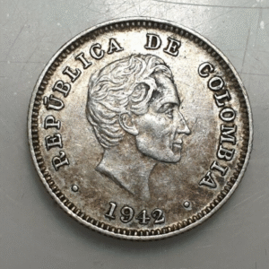 COLOMBIA 10 CENTAVOS 1942 MBC