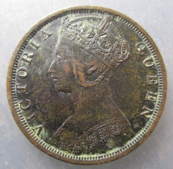 CHINA HONG KONG VICTORIA 1 CENT 1901 BC/BC+ (OXIDACIONES) - Imagen 2