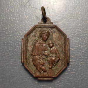 MEDALLA RELIGIOSA ITALIA BASILICA SAN ANTONIO DE PADOVA PADUA 42x27mm