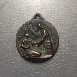 MEDALLA RELIGIOSA ITALIA TRENTO CASA DE CURACION VIGNE D'ARCO 27x24mm