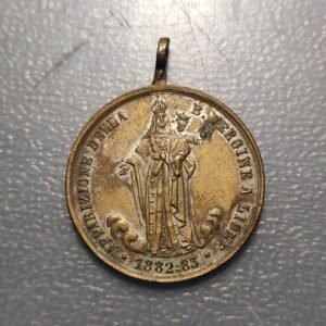 MEDALLA RELIGIOSA APARICION DE LA B. VIRGEN DE LION (1882-1883) 35x28mm