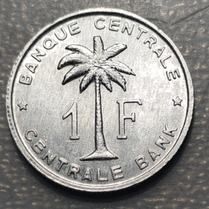 BELGIAN CONGO 1 FRANC 1960 UNC