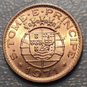 SANTO TOME Y PRINCIPE 50 CENTAVOS 1971 SC UNC