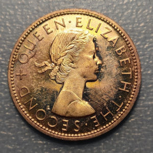 NEW ZEALAND 1 PENNY 1965 PROOF LIRE SC-