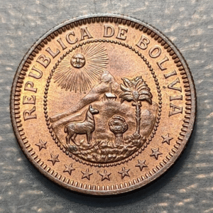 BOLIVIA 1 BOLIVIANO 1951 SC UNC
