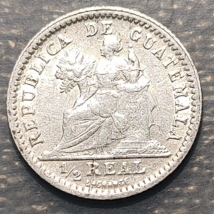 GUATEMALA 1/2 REAL 1895