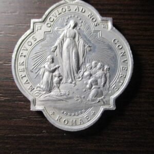 MEDALLA RELIGIOSA LA VIRGEN / MONOGRAMA - ALUMINIO