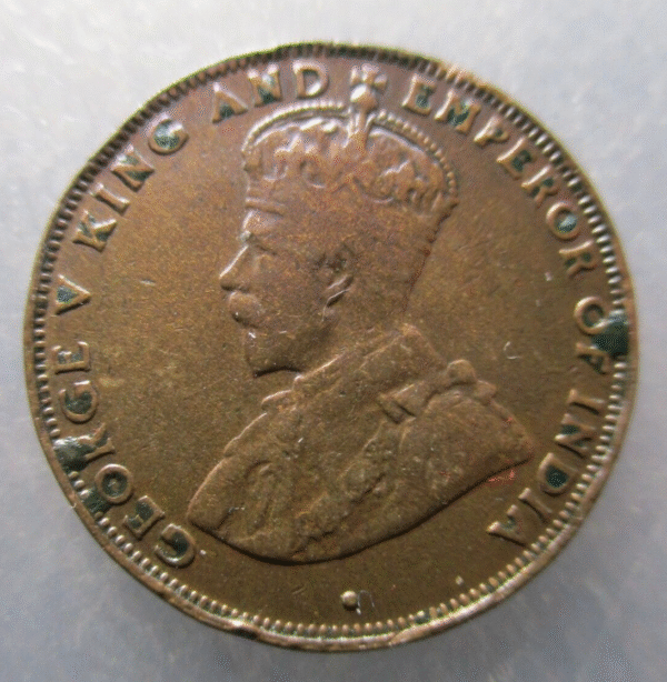 CHINA HONG KONG GEORGE V  1 CENT PEQUEÑO 1933 BC - Imagen 2