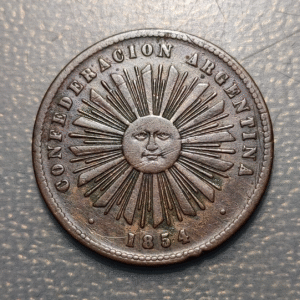 ARGENTINA 2 CENTAVOS 1854