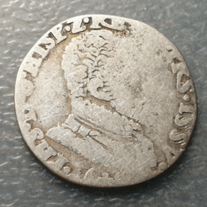 IMPERIO ESPAÑOL PAISES BAJOS HASSELT FELIPE II 1/5 FILIPSDAALDER ECU 1566? BC