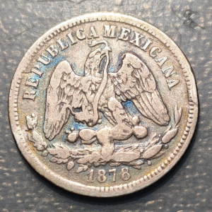MEXICO 25 CENTAVOS 1878 Mo M