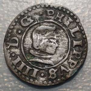 ESPAÑA SEVILLA FELIPE IV 8 MARAVEDIS 1663 R