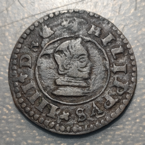 ESPAÑA SEVILLA FELIPE IV 16 MARAVEDIS 1662 R