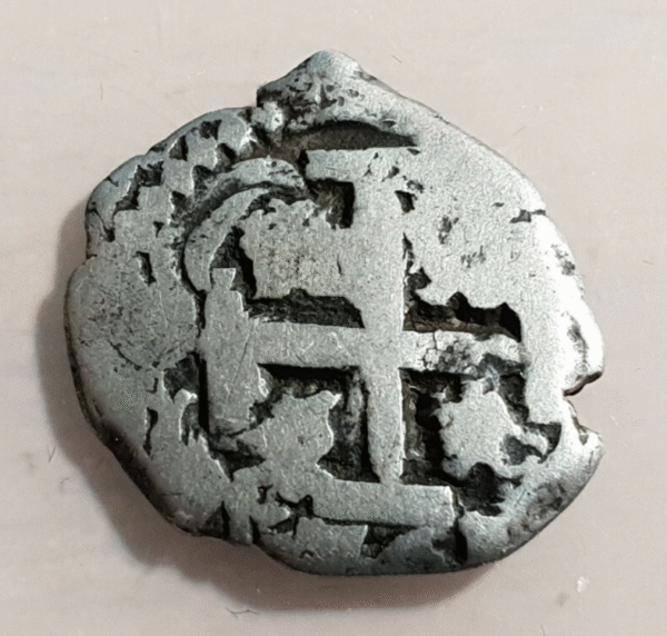BOLIVIA POTOSI 1 REAL 1741 SPANISH COLONIAL SILVER COB MACUQUINA SCARCEST DATE - Imagen 2