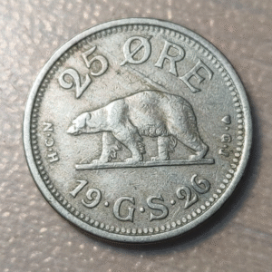 DINAMARCA DENMARK GROENLANDIA GREENLAND 25 ORE 1926