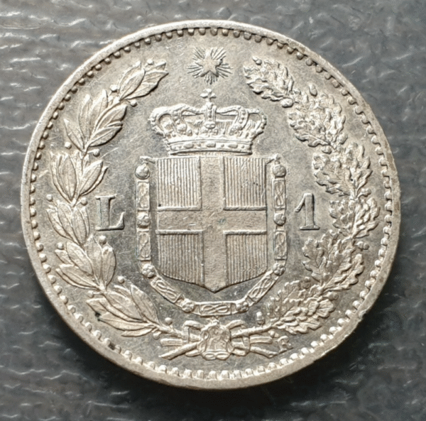 ITALIA REINO UMBERTO I 1 LIRA 1899 R EBC/EBC+ - Imagen 2