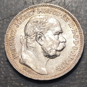 HUNGARY HUNGRIA FRANZ JOSEPH I 1 KORONA 1915 KB EBC/EBC+ PATINA BONITA