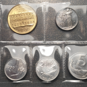 ITALIA SERIE ANUAL MONEDAS 1990 SC UNC