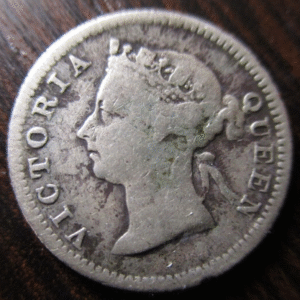 CHINA HONG KONG VICTORIA 5 CENTS 1898 PLATA BC+/MBC-
