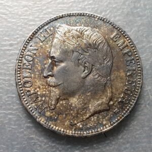 FRANCIA FRANCE NAPOLEON II 5 FRANCOS 5 FRANCS 1868 BB STRASBOURG EBC