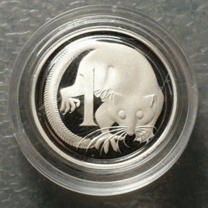 AUSTRALIA 1 CENT 1991 P-78a SILVER PROOF