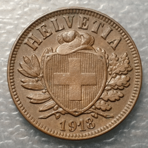 SUIZA SWITZERLAND 2 RAPPEN 1918 B EBC/EBC+