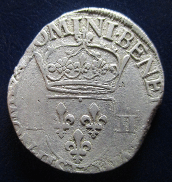 FRANCIA FRANCE ENRIQUE III HENRI III 1/4 ECU 1589