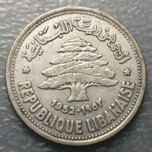 LIBANO LEBANON 50 PIASTRES 1952 MBC