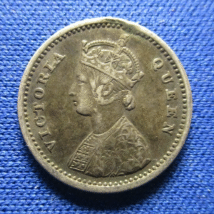INDIA BRITISH VICTORIA  2 ANNA 1862