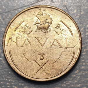 ESPAÑA ENSAYO PRUEBA MAQUINAS DE ACUNAR 1 PESETA 1948 SC UNC NAVAL