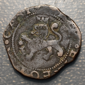 ESPAÑA CUENCA REYES CATOLICOS 2 MARAVEDIS SF (1474-1504)