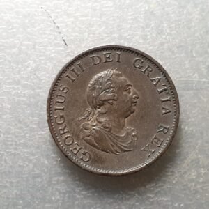GRAN BRETAÑA GREAT BRITAIN GEORGE III 1/2 PENNY HALF PENNY 1799 MBC+/EBC-