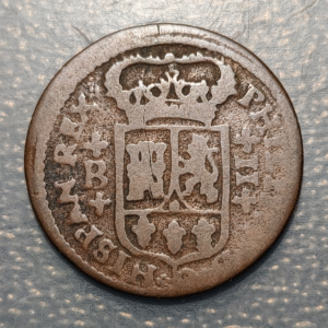 ESPAÑA BARCELONA FELIPE V 2 MARAVEDIS (1718-1720)
