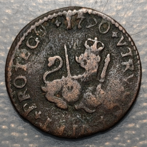 ESPAÑA BARCELONA FELIPE V 1 MARAVEDI 1720