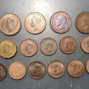 GRAN BRETAÑA GREAT BRETAIN GEORGE VI LOTE 21 MONEDAS DISTINTAS