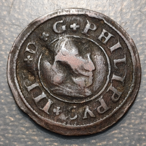 ESPAÑA SEGOVIA FELIPE IV 16 MARAVEDIS 1663