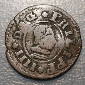 ESPAÑA SEVILLA FELIPE IV 16 MARAVEDIS 1664