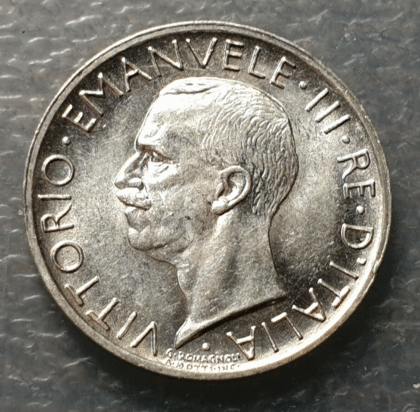 ITALIA REINO VITTORIO EMANUELE III 5 LIRAS 5 LIRE 1930 * SC-/SC - Imagen 2